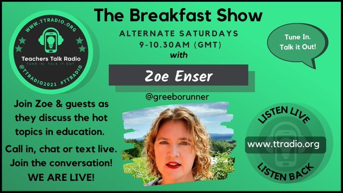 The Saturday Breakfast show with Zoe Enser