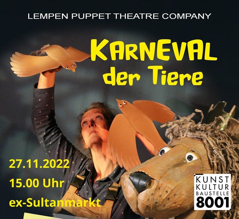 Karneval der Tiere -Lempen Puppentheater  - Anmeldungen Tel/WA/Signal  01512 8849446