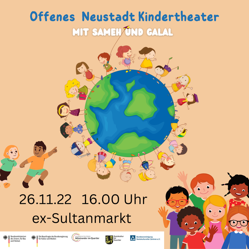 offenes Kindertheater mit Sameh und  Galal