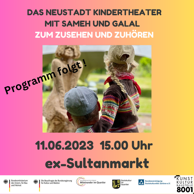 Kindertheater zum zusehen und zuhören - Programm folgt
