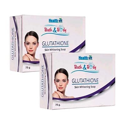 Healthvit Bath and Body Glutathione Skin Whitening Soap: image