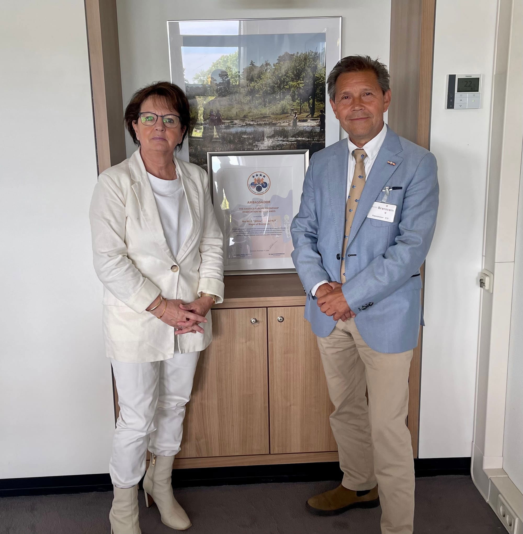 September 27, 2023: Office call with AEFA Association Ambassador Wilma Van Der Rijt, Mayor Brunssum