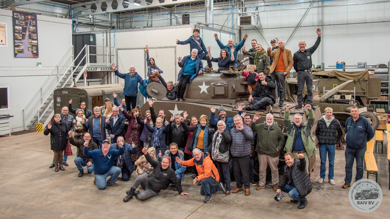 November 18, 2023 awesome visit to unique Limburg Compagny restauring WW2 vehicles