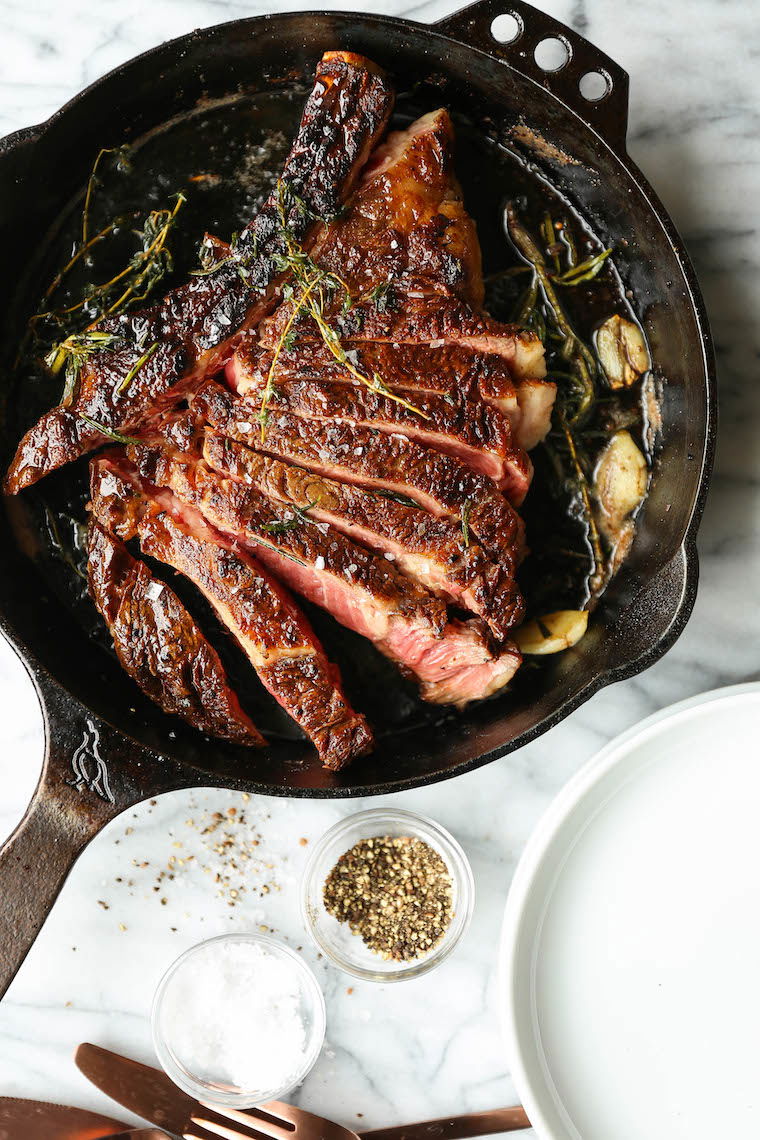 Double Protein Pan Seared Ribeye Steak Foodlovekitchen 