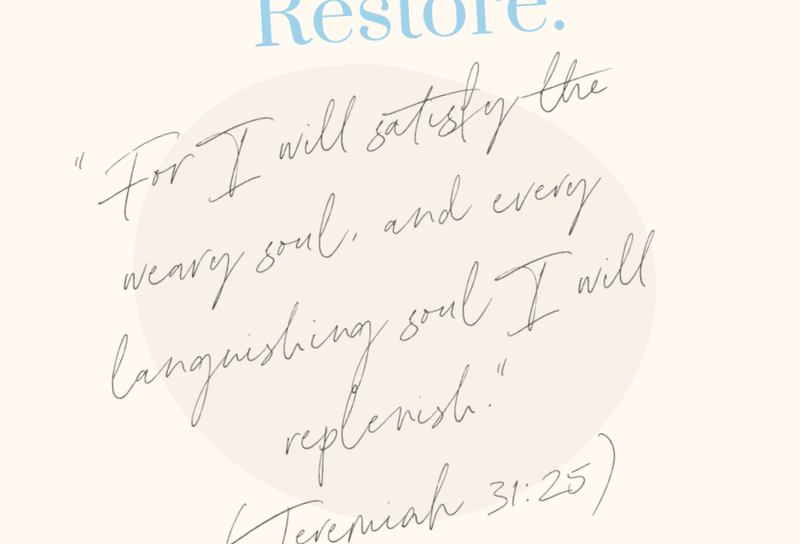 Refresh. Recover. Restore.