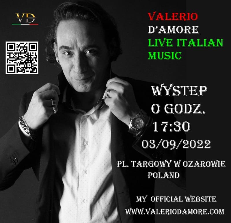 Valerio D'amore Live Italian music in Ożarów Poland