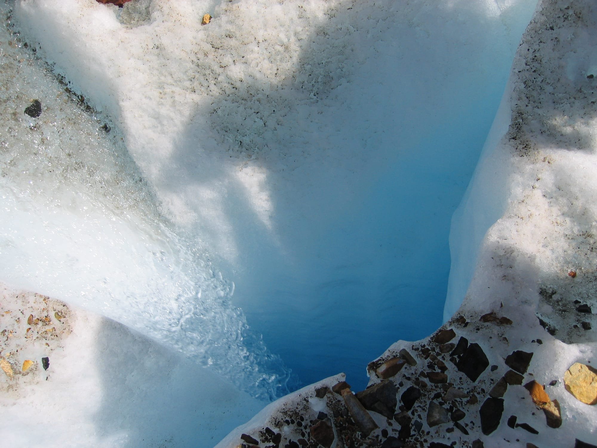 Ice sink-hole, Glaciar Torre