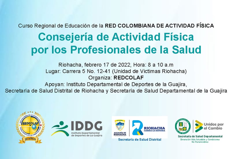 Curso Regional de Educación - Consejería de Actividad Física  por los Profesionales de la Salud