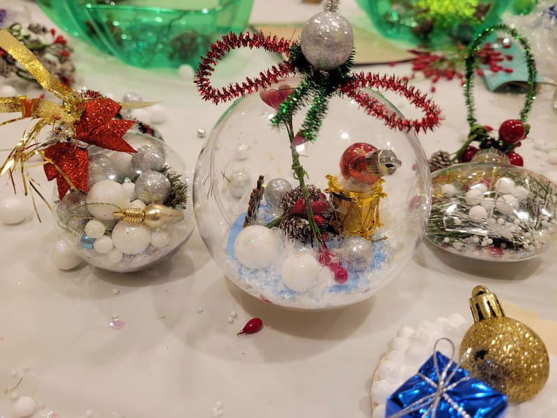 Holiday Adventures. Creating Winter Ornaments.