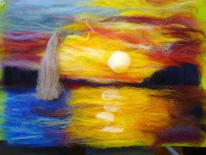 ART on Fridays (5/5/23 - Fluid Paint,  5/19/23 - Wool Painting)