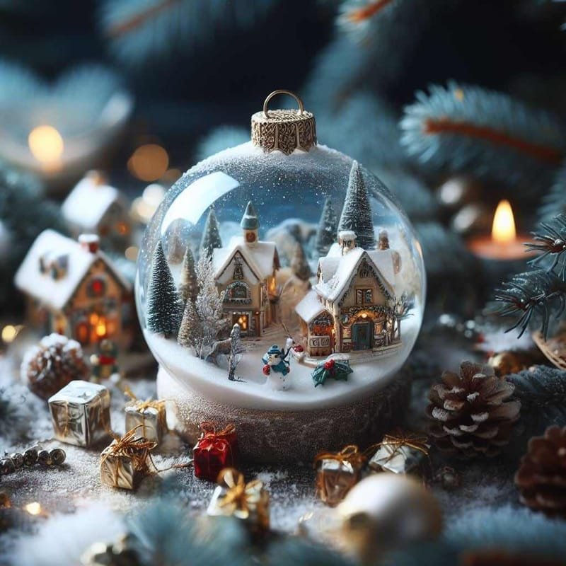 Creating Winter Ornaments