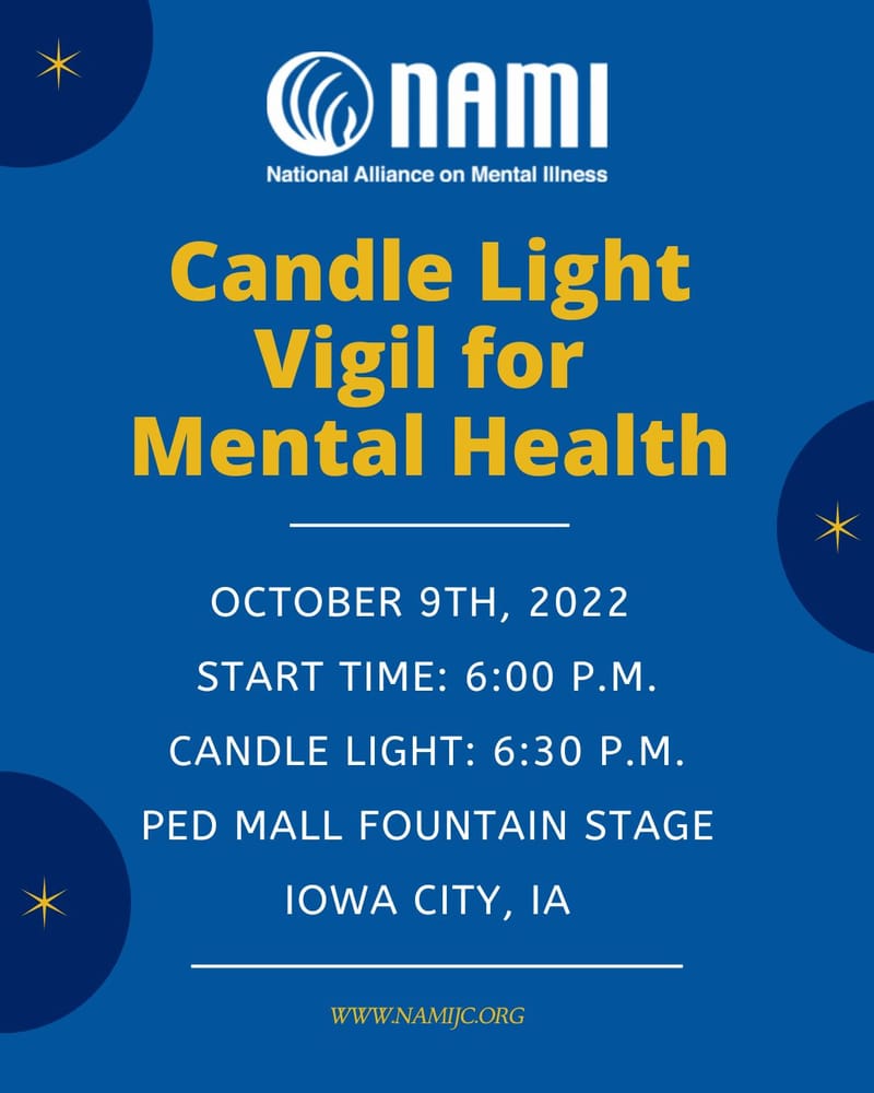 CANDLE LIGHT VIGIL FOR MENTAL HEALTH