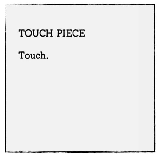 Touch Piece