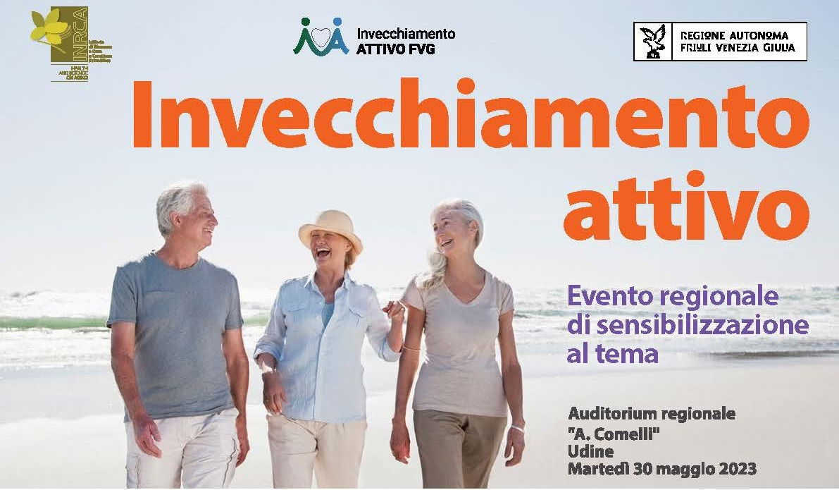 A Udine mercoledì 30 maggio 2023 evento di sensibilizzazione al tema "Invecchiamento attivo"