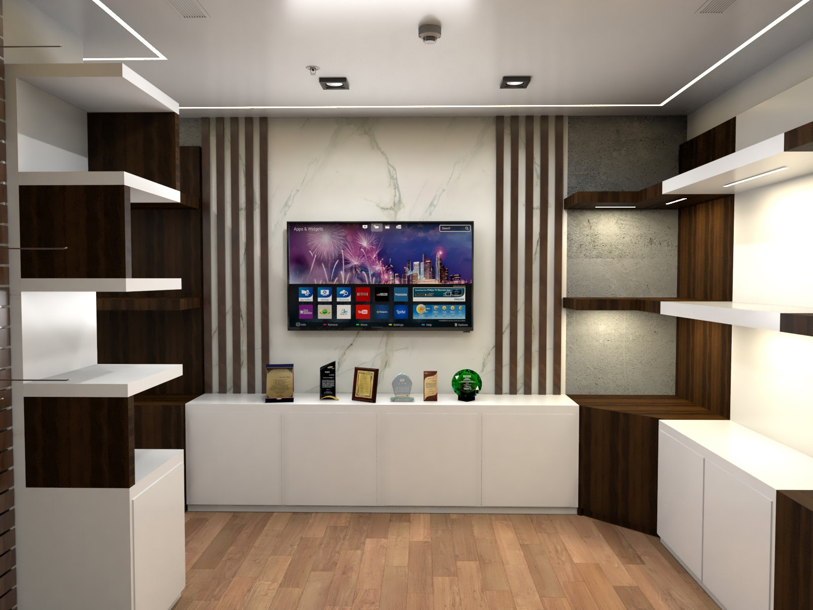 Security Company -Abu Dhabi- Showroom Design - Creative Minds Interior ...