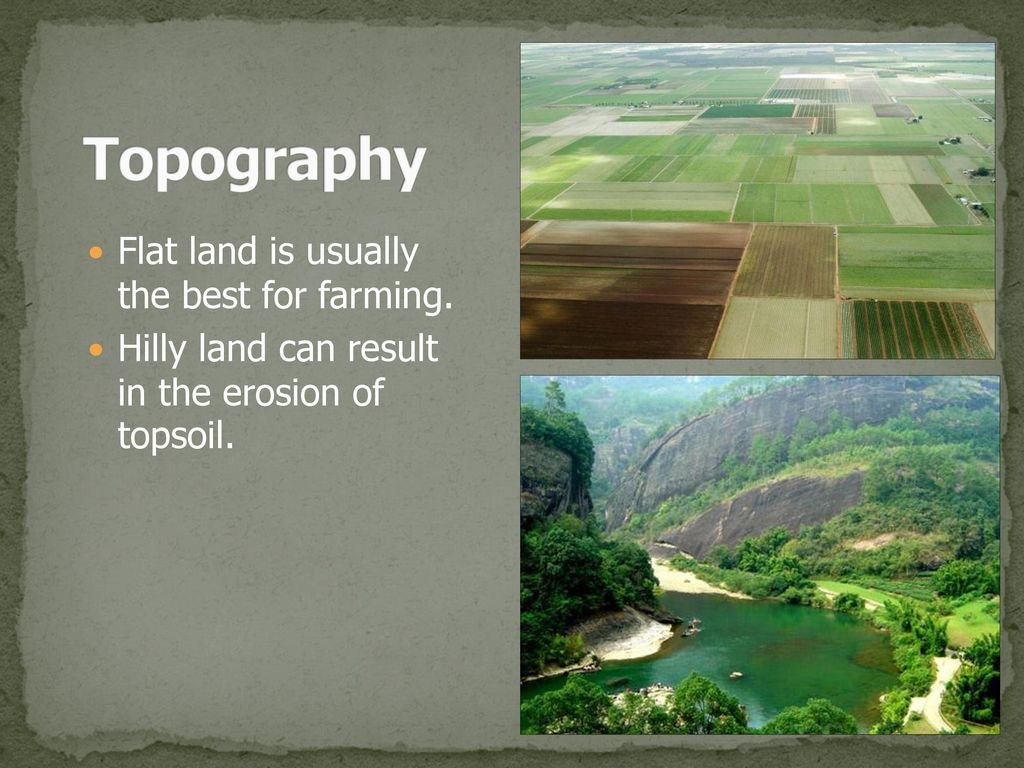What Is Topography in agriculture?