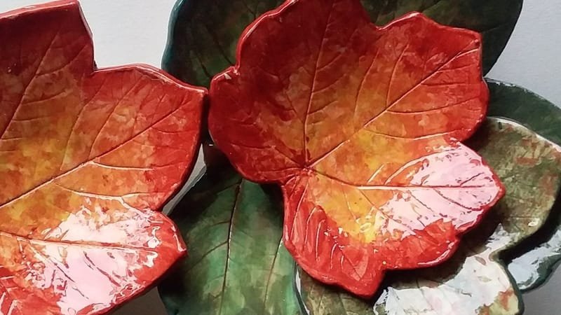 Pottery - Leaf Bowls