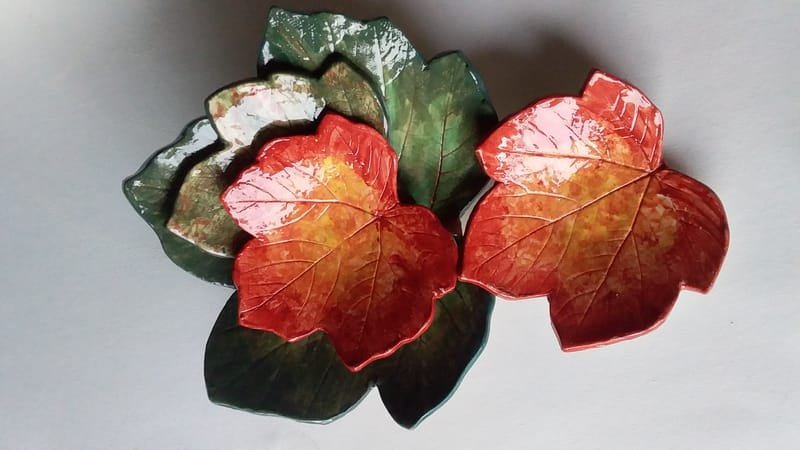 Pottery - Leaf Bowls