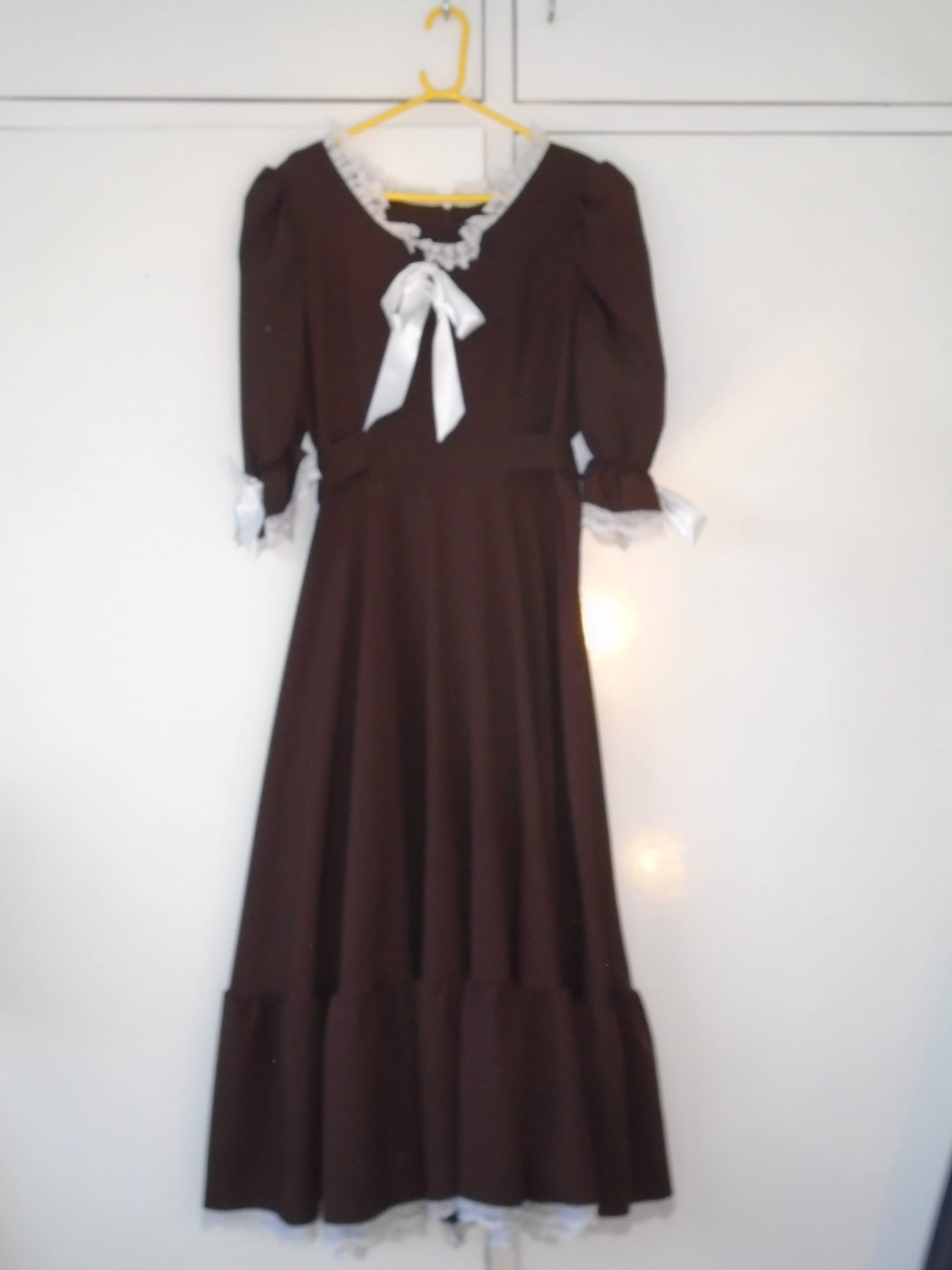 1018 Victorian Brown Day Dress