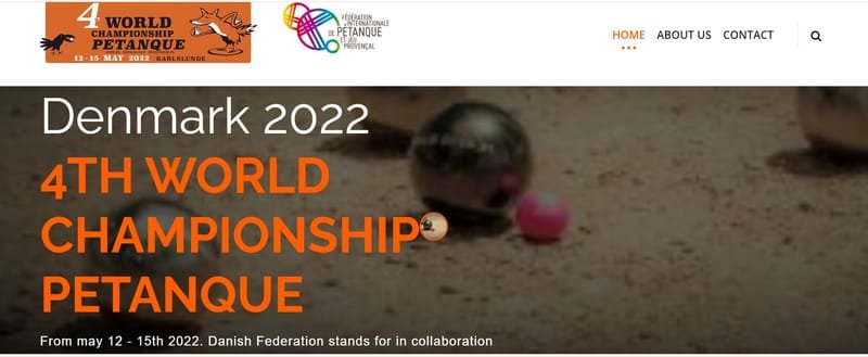 World Championships in Single, Double and Mixed Double 2022. (12th to 15th May 2022 in Karlslunde, DENMARK)