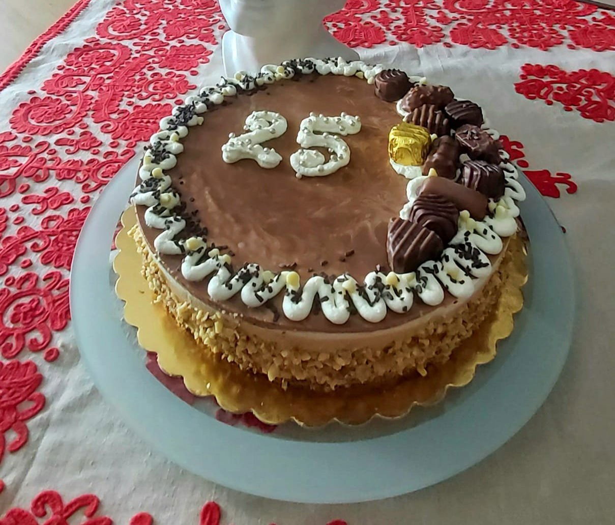 Diós karamellás kávé torta