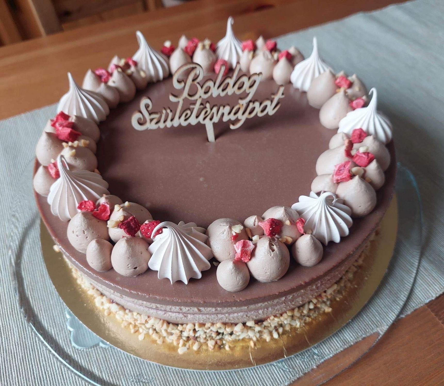 Áfonyás csokoládé mousse torta