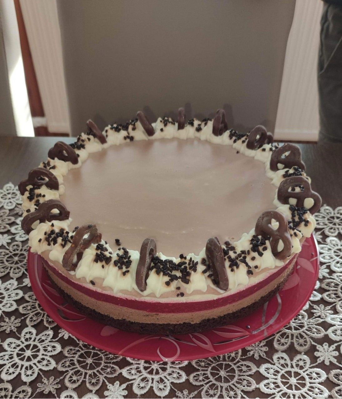 Egyszerű csoki mousse torta