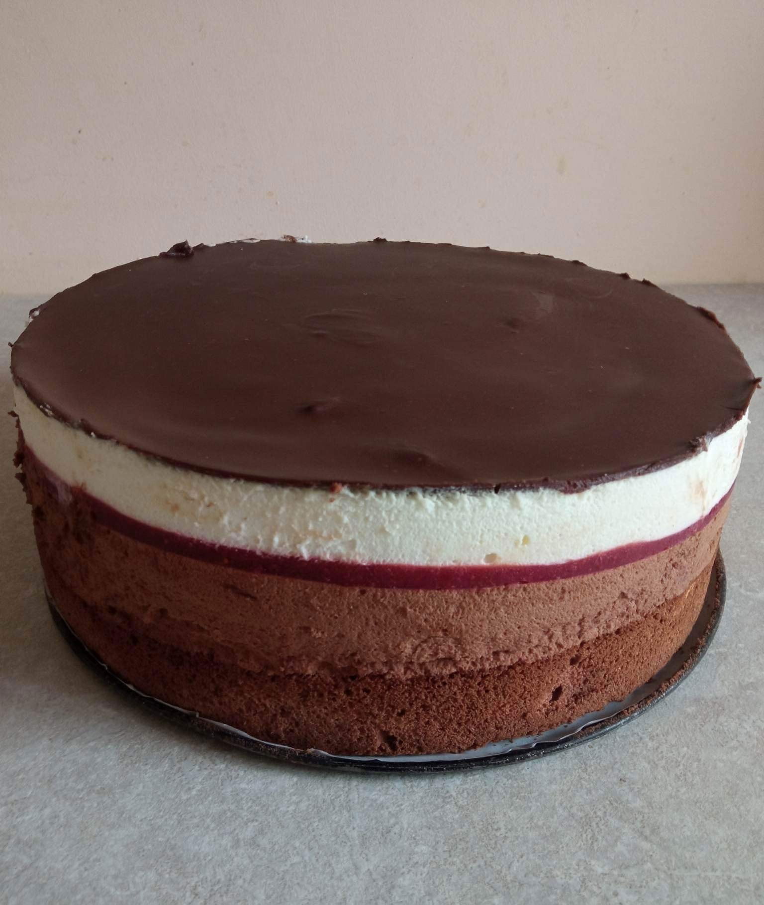 Egyszerű csoki mousse torta