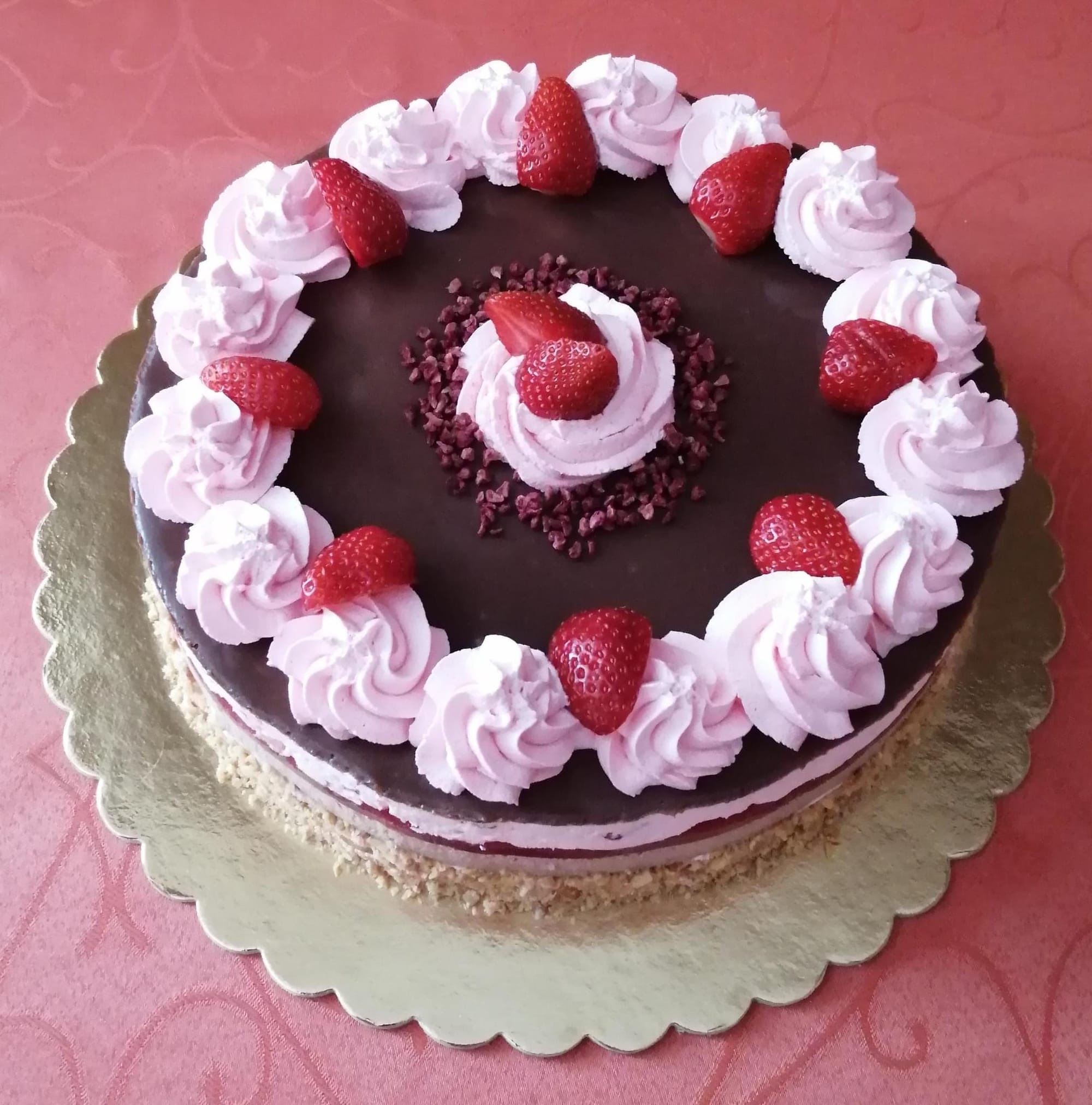 Egyszerű csoki mousse torta