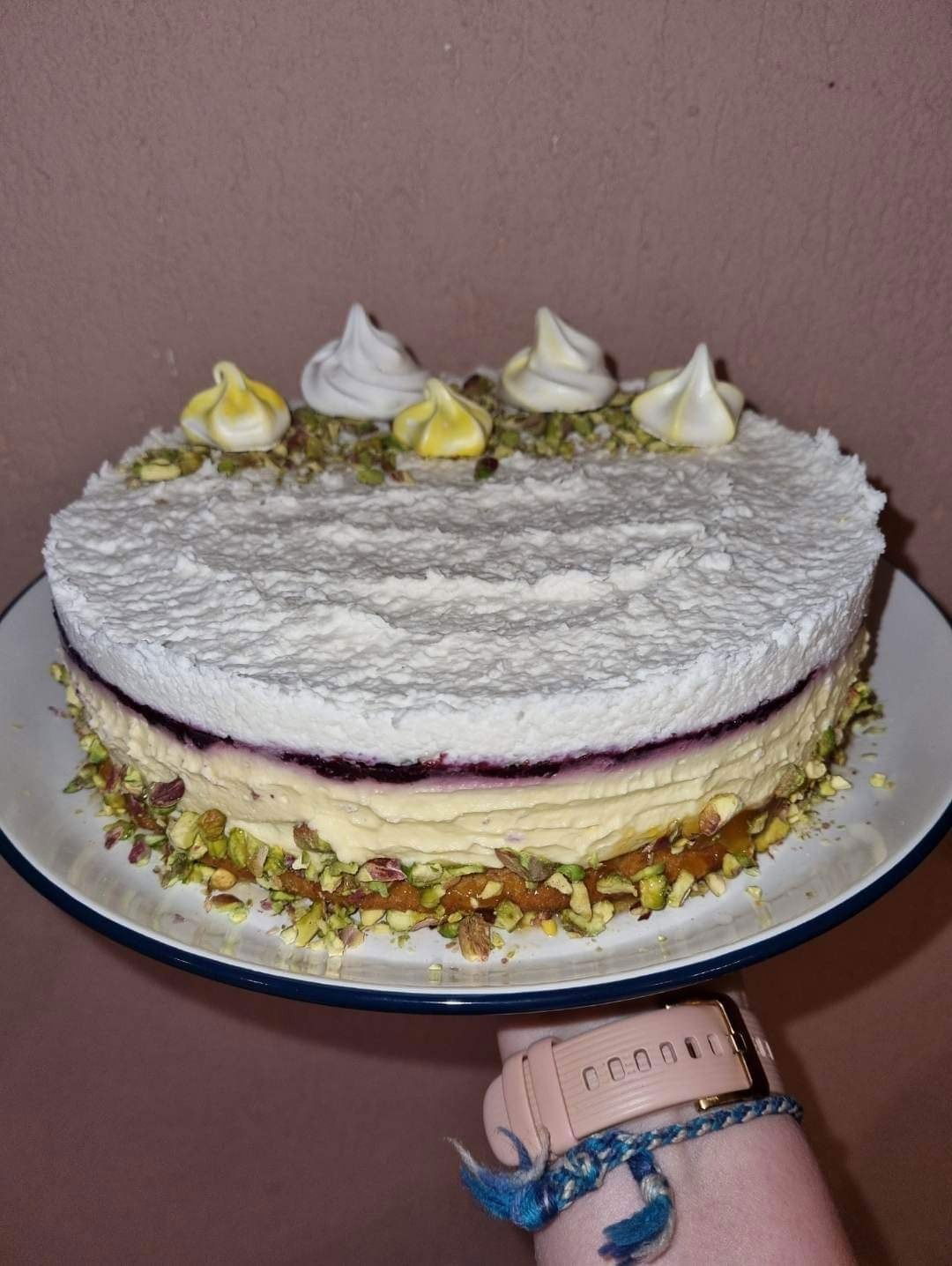 Mangó-kókusz torta áfonyával gluténmentesen