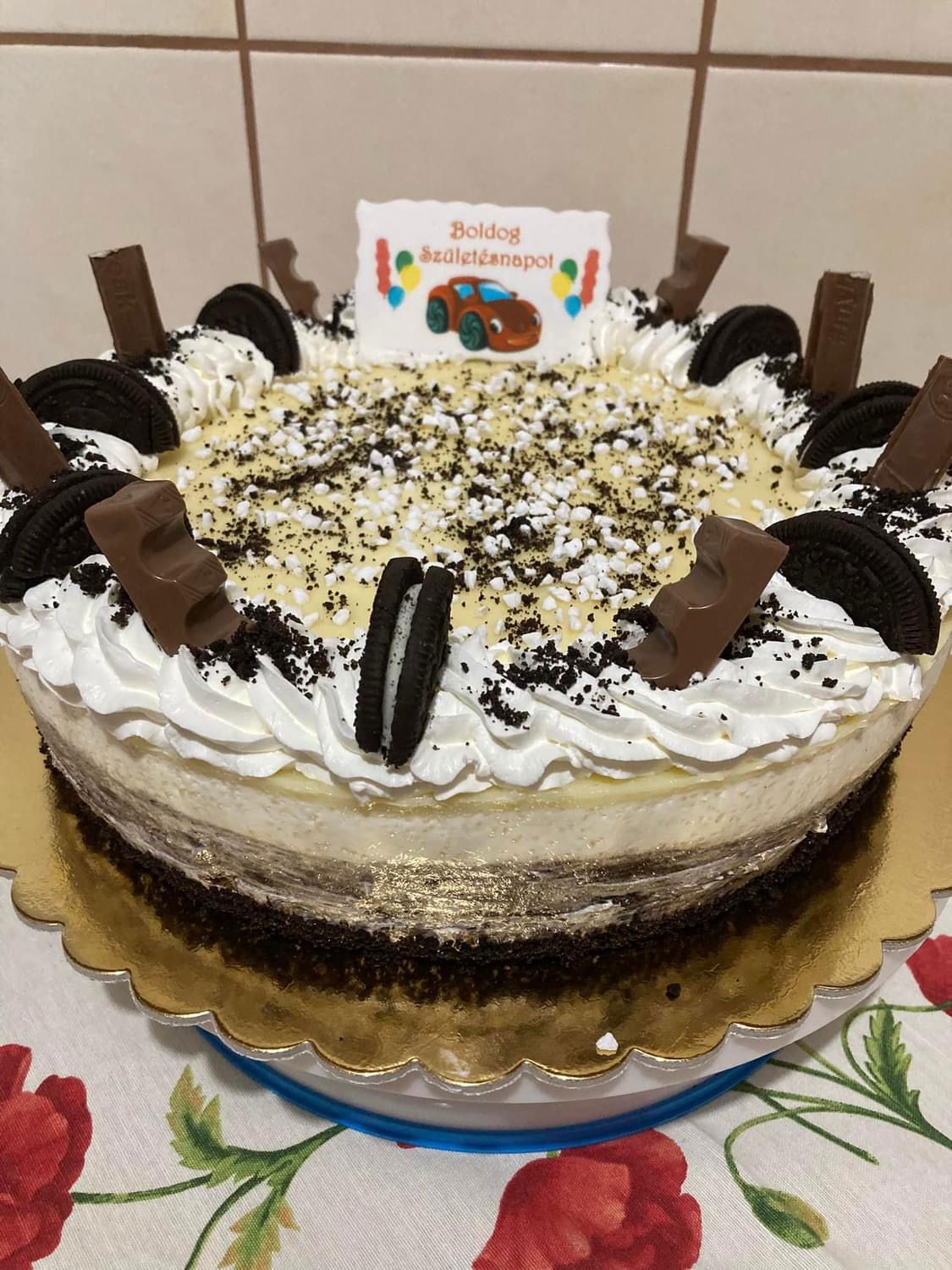 Vaníliás Oreo torta