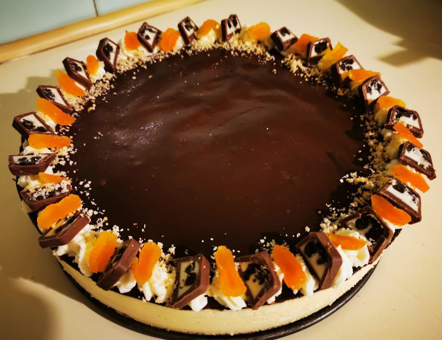 Csokis-narancsos torta gesztenyével
