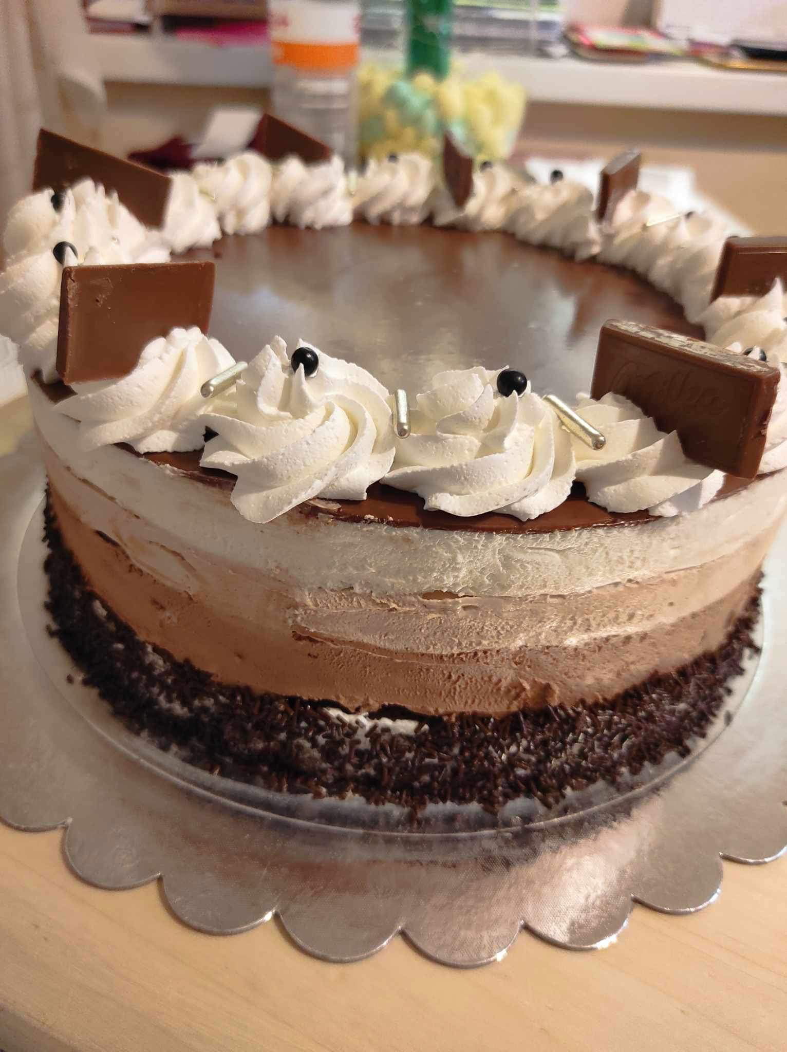 Triplacsoki mousse torta