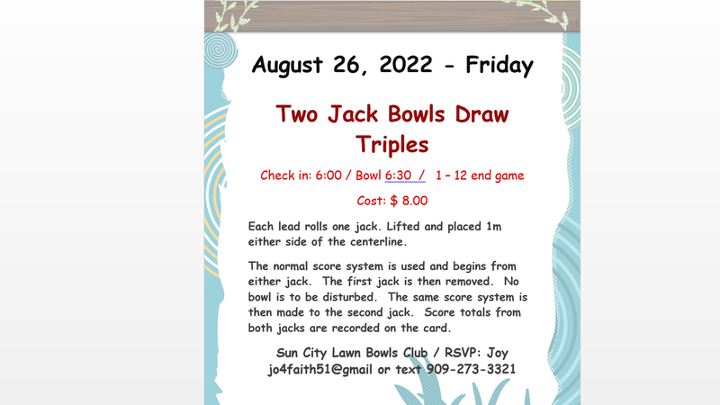 Two Jack Triples Tournament