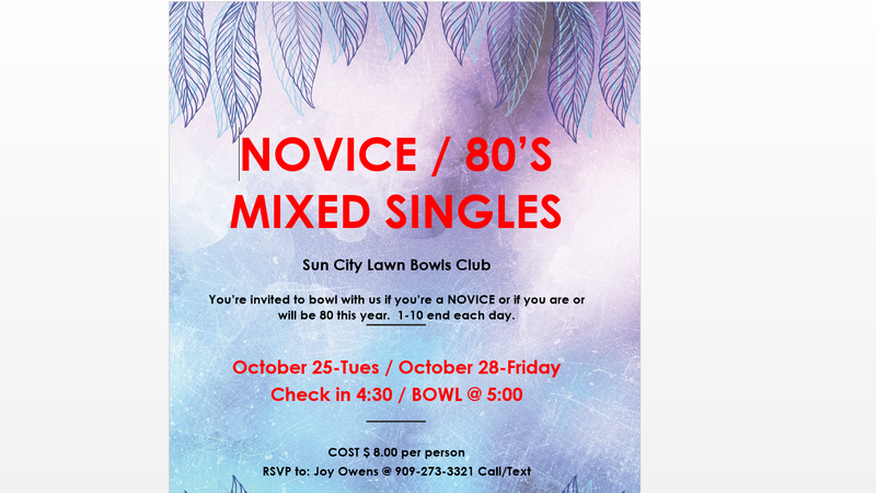 Novice/80's Mixed Singles