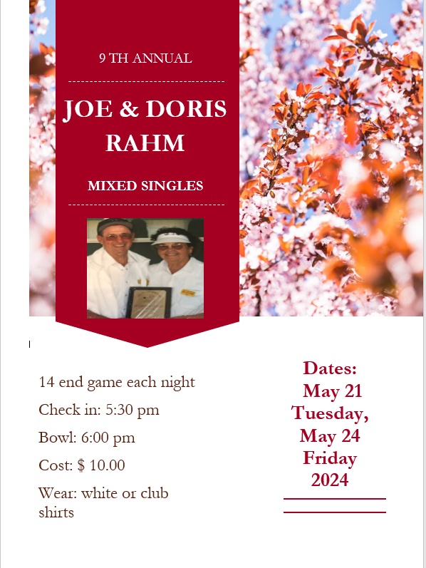 Joe & Doris Rahm Mixed Singles
