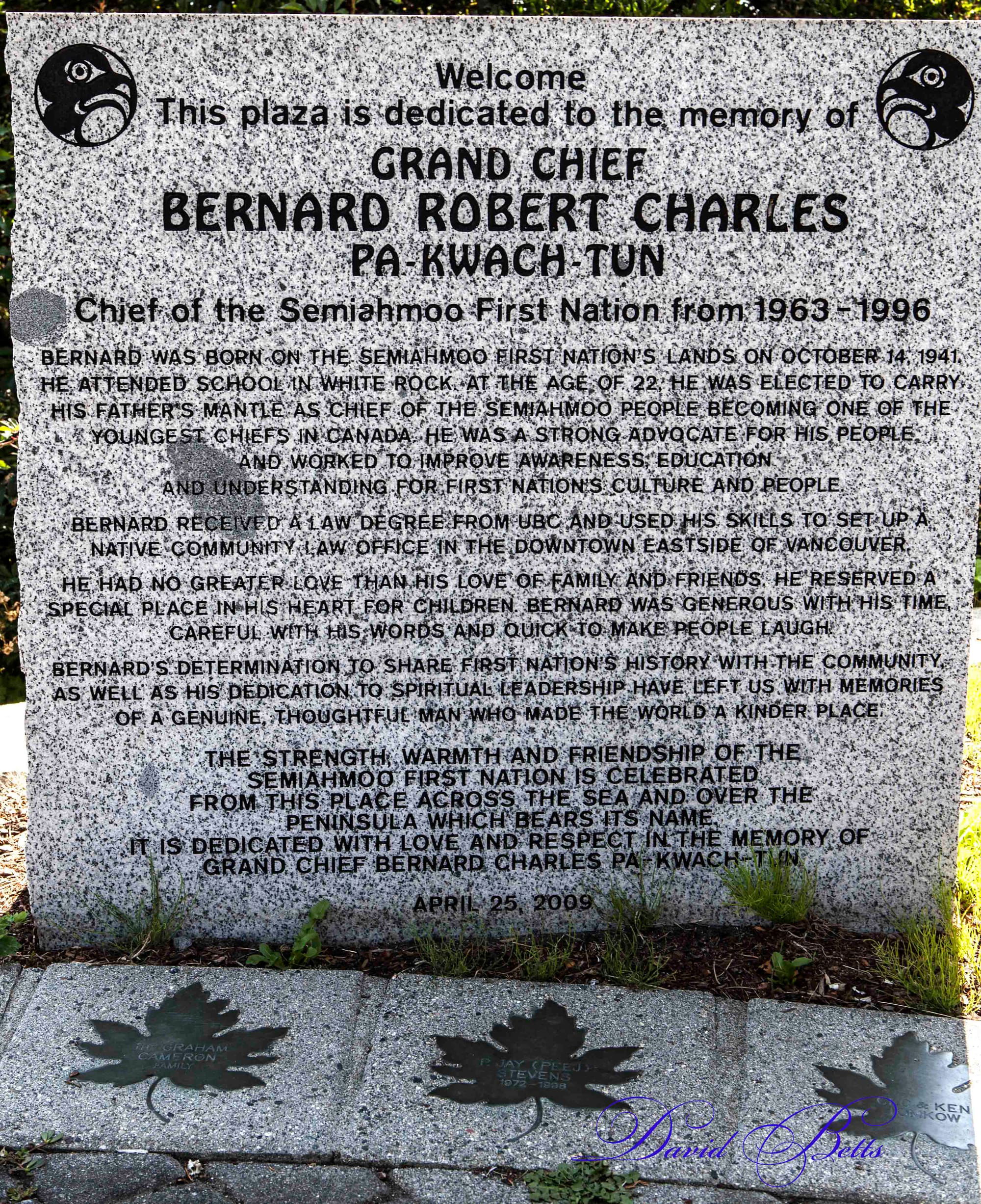 First Nation's Chief Remembered