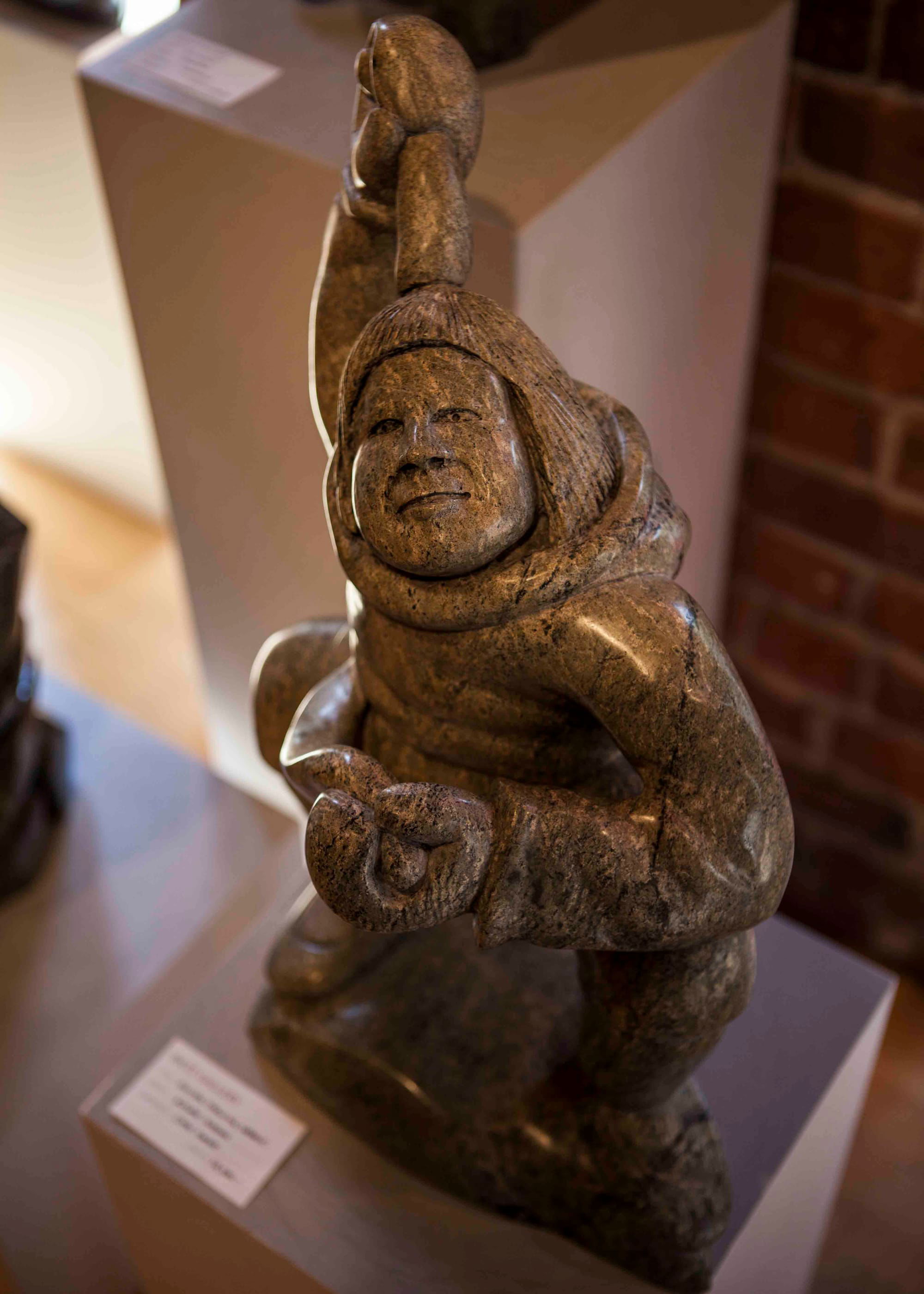 Inuit Sculpture for sale in local galleries.