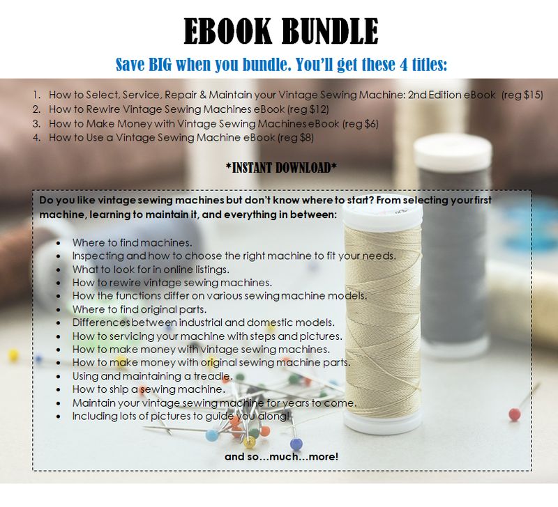 How To Rewire Vintage Sewing Machines eBook