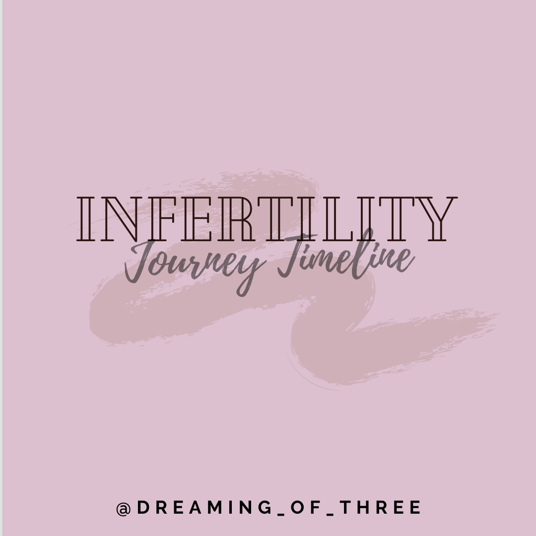My Infertility Journey Timeline