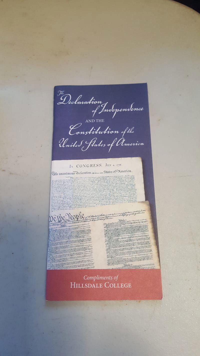 Pocket Constitution and Declaration of Independence
