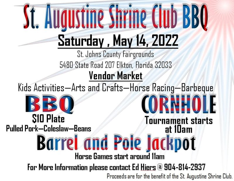 2nd Annual St. Augustine Shrine Club BBQ