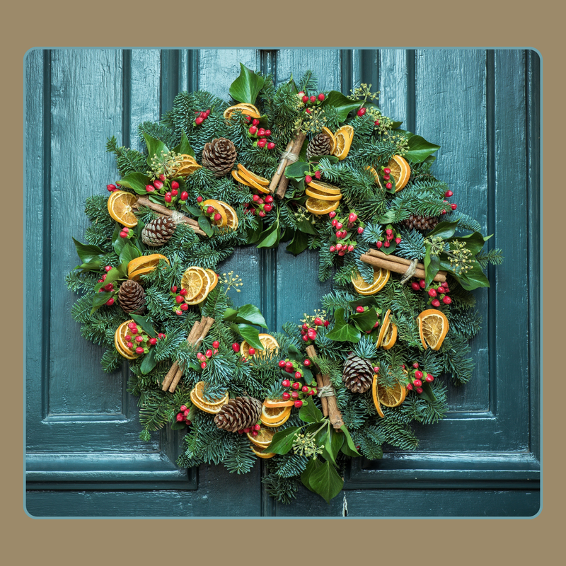 New! Christmas Door Wreath