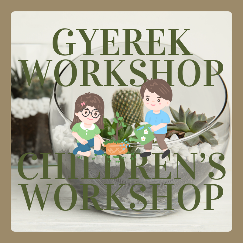 New! Open succulent terrarium - Children's workshop