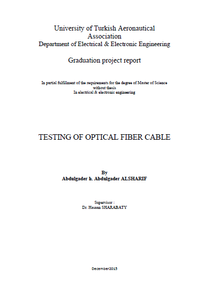 Testing of Optical Fiber Cable