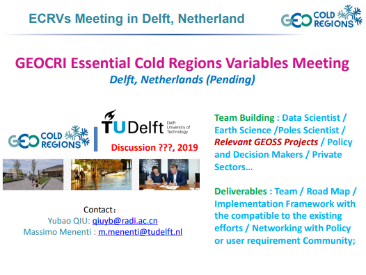 GEOCRI-Essential Cold Regions Variables Meeting(Planning)