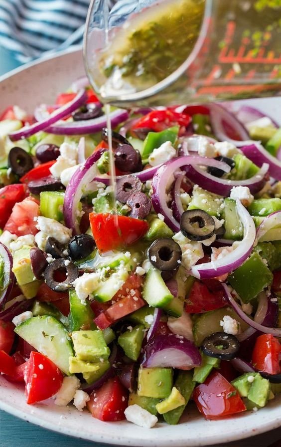 Greek Salad with feta & kalamata olives