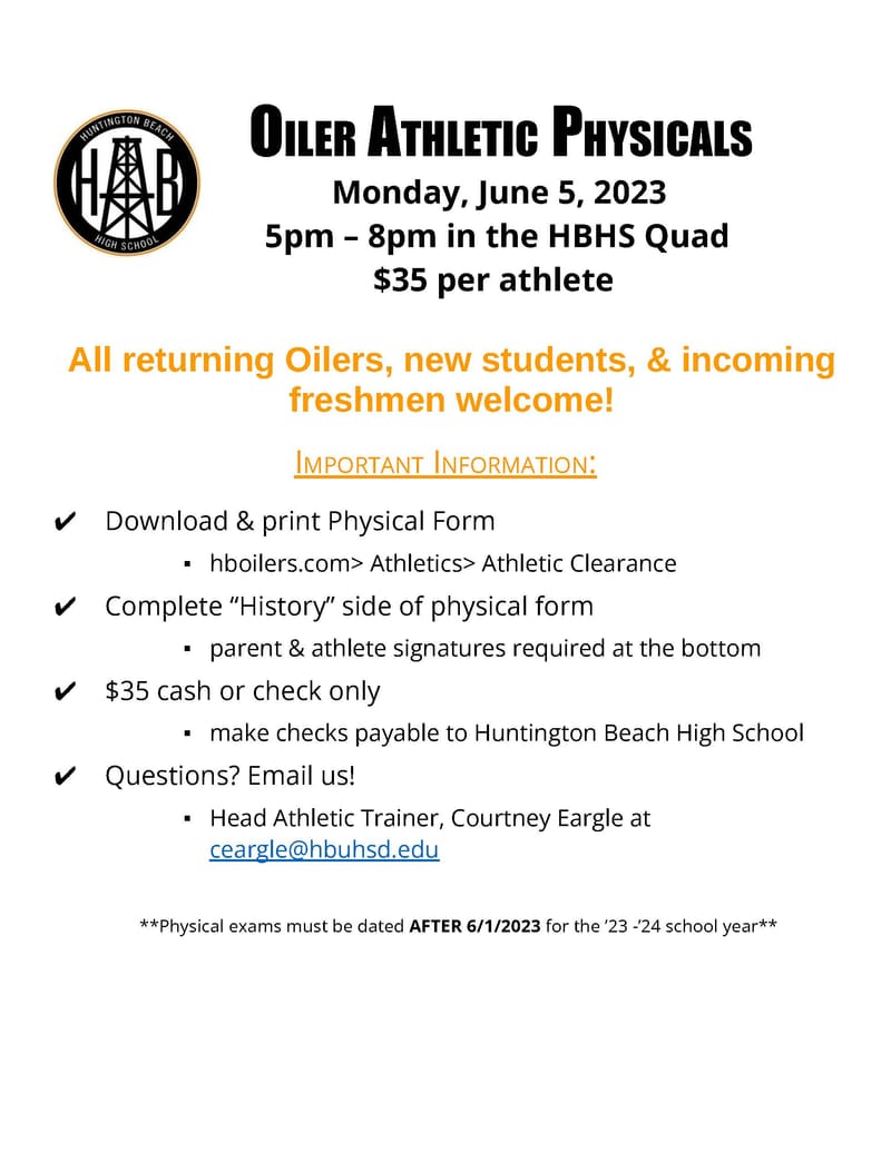 Athletic Physicals