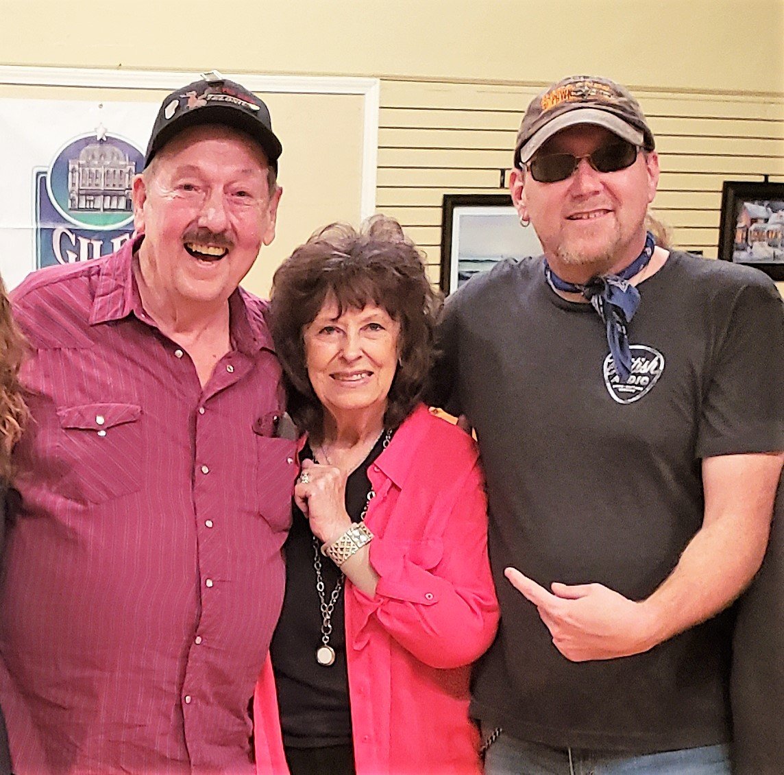 Backstage at a Show I played with Country Legends Leona Williams, Lynn Owsley (Troubadour Steel Great)