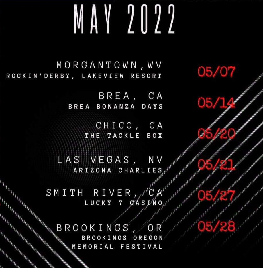 May Tour Schedule 2022'